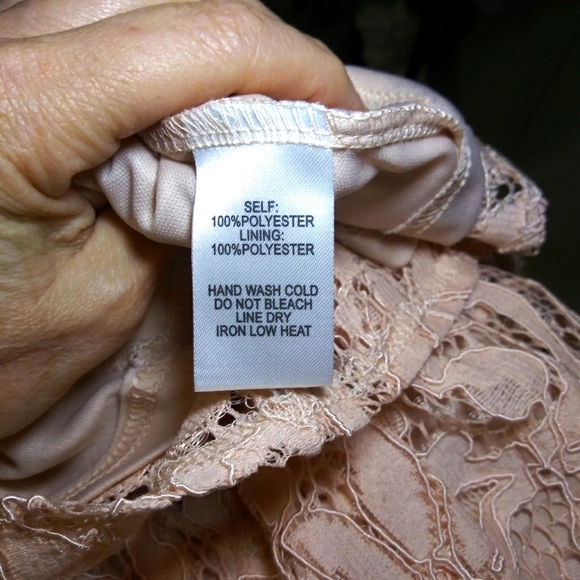 Lulu's Blush Pink Lace Racer Back Skater Style Mini Dress Style# 25680 - Picture 12 of 14